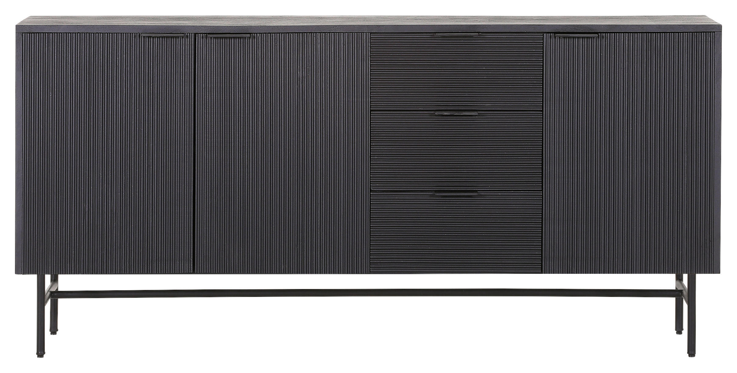 SIDEBOARD  in 170/80/42 cm  - Schwarz, LIFESTYLE, Holz/Metall (170/80/42cm) - Landscape