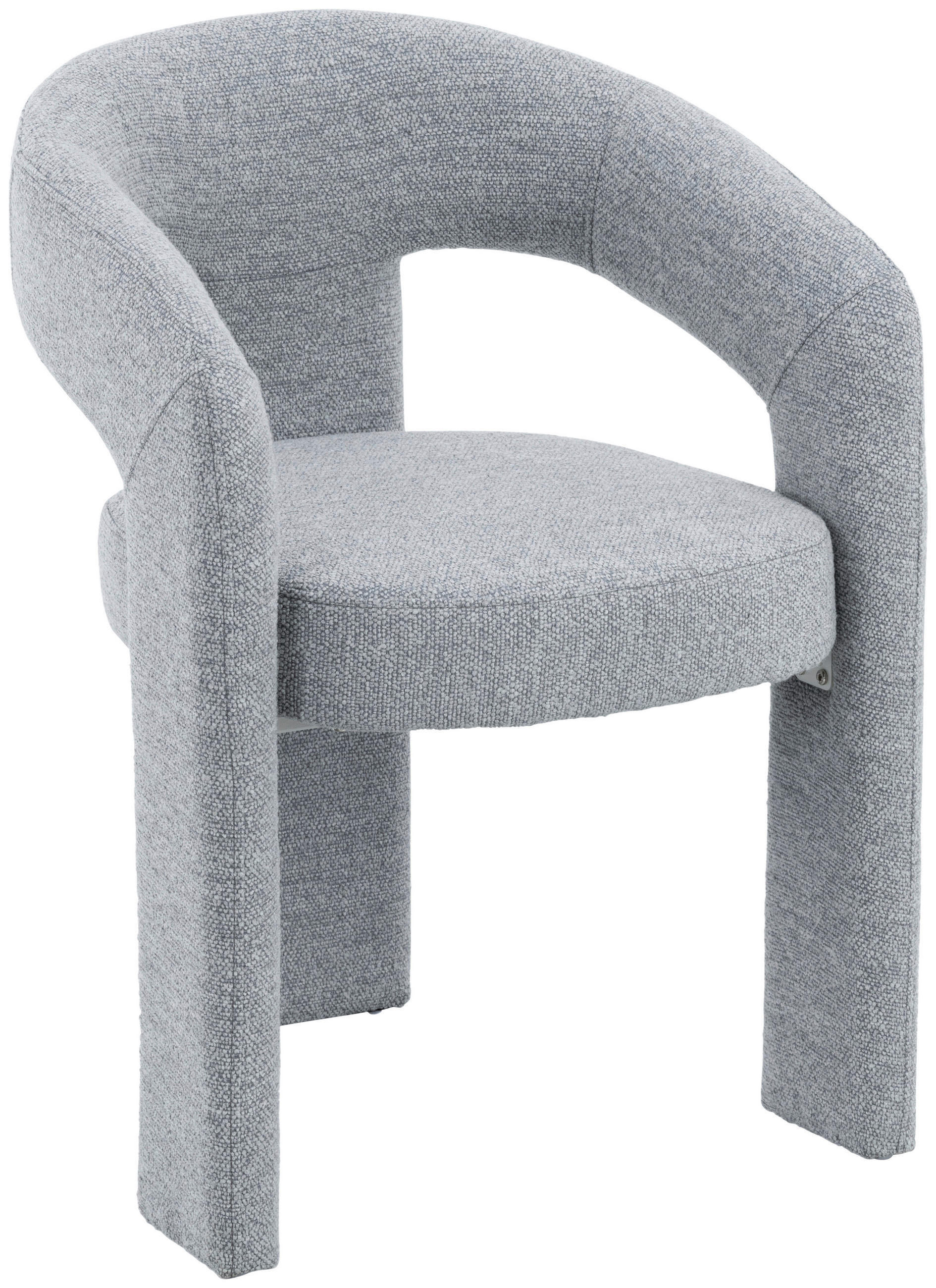 STOLICA S NASLONOM ZA RUKE  siva  metal, tekstil      - siva, Moderno, metal/tekstil (58/81/61cm) - Niels Andersson