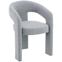 STOLICA S NASLONOM ZA RUKE  siva  metal, tekstil      - siva, Moderno, metal/tekstil (58/81/61cm) - Niels Andersson