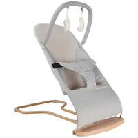 SCHAUKELWIPPE Woody Eichefarben   - Eichefarben/Hellgrau, Trend, Kunststoff/Textil (67/39/40cm) - Jimmylee