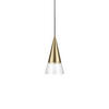 HÄNGELEUCHTE 15/233 cm   - Klar/Messingfarben, KONVENTIONELL, Glas/Metall (15/233cm) - Ideal Lux