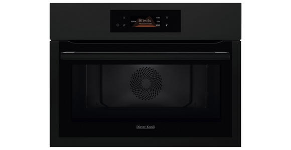 KOMPAKTBACKOFEN DKK57306MK  - Schwarz, Basics, Glas/Metall (59,5/45,6/56,1cm) - Dieter Knoll