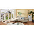 ECKSOFA in Flachgewebe Beige  - Anthrazit/Beige, Design, Textil/Metall (166/280cm) - Ambiente