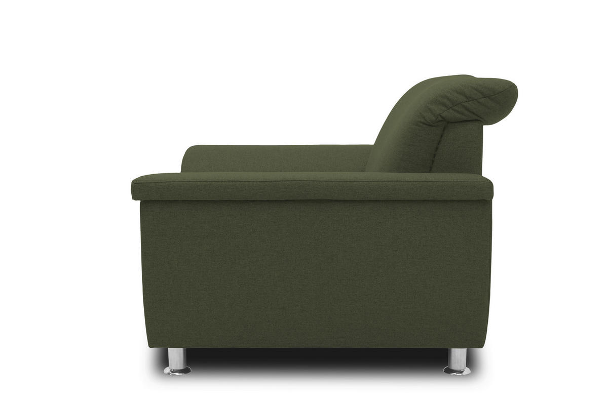 SESSEL Webstoff Grün    - Chromfarben/Grün, KONVENTIONELL, Textil/Metall (120/81/105cm) - MID.YOU