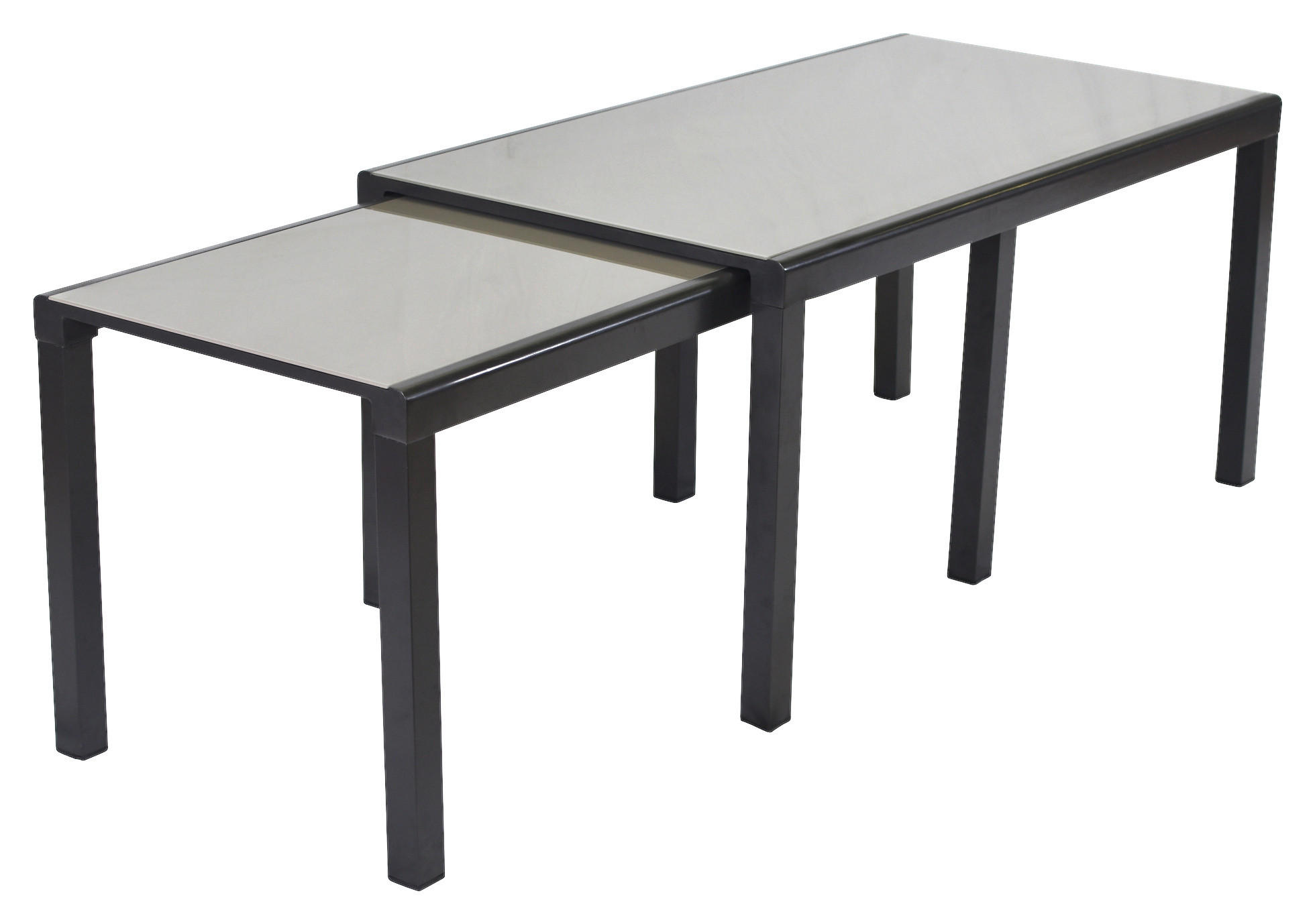GARTENSET Aluminium  - Graphitfarben/Grau, MODERN, Textil/Metall - Gardenson
