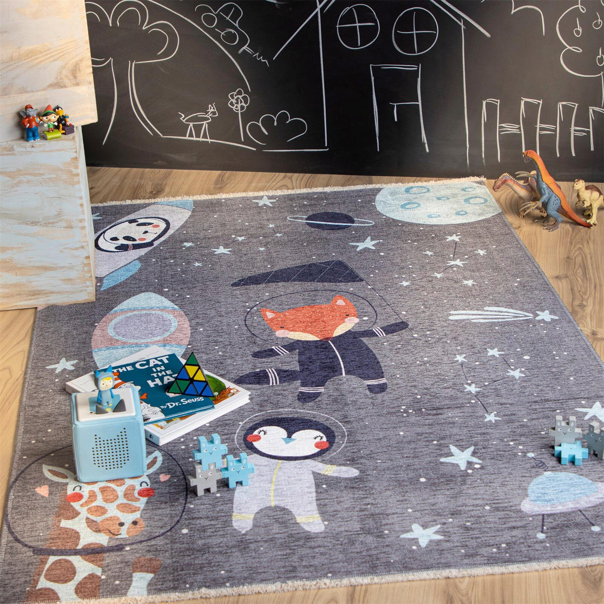 FLACHWEBETEPPICH 115/170 cm Grau rechteckig  - Grau, Basics, Textil (115/170cm) - Kayoom