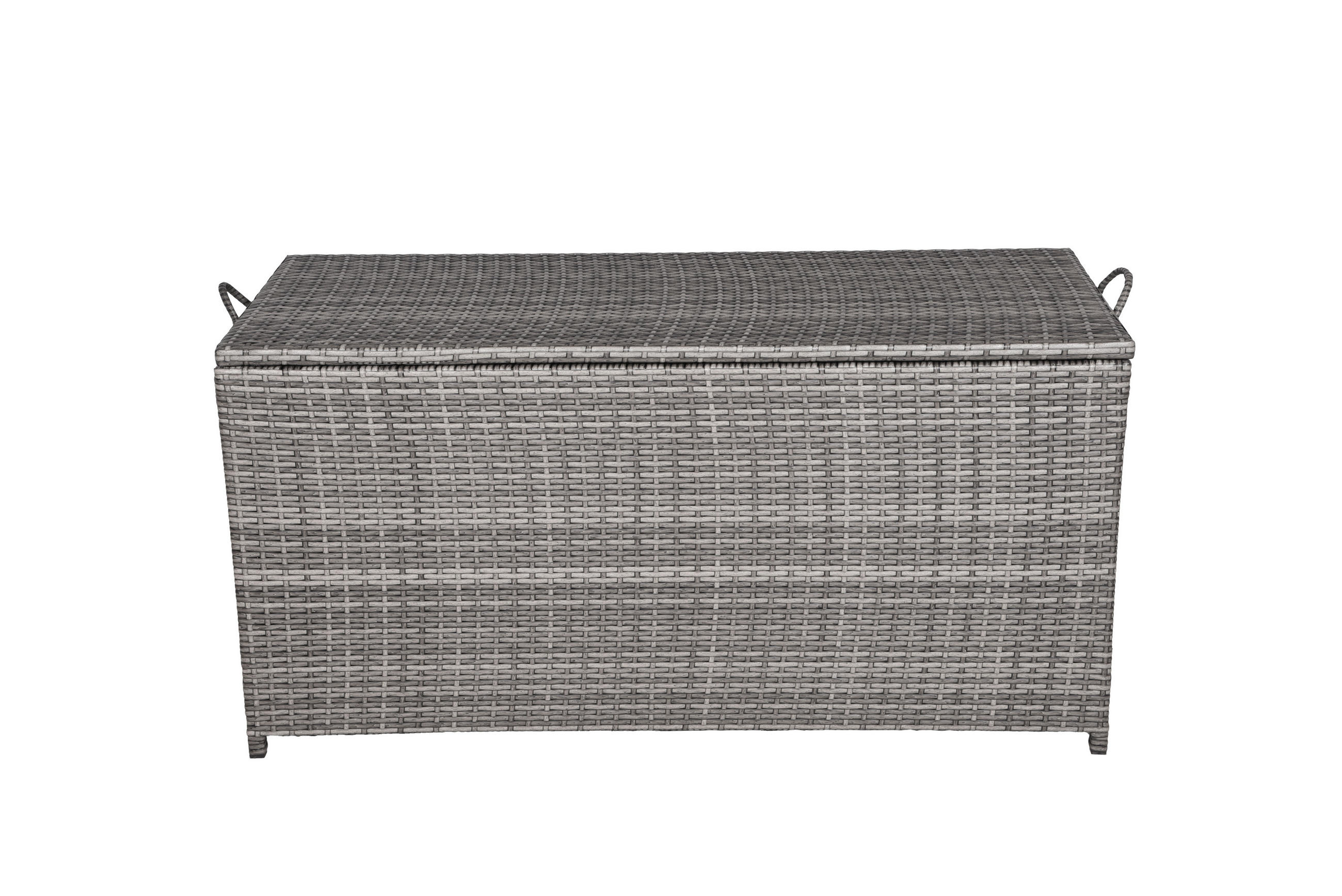 KISSENBOX 50/60/120 cm  - Schwarz/Grau, Basics, Kunststoff/Metall (50/60/120cm) - Gardenson
