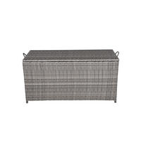 KISSENBOX 50/60/120 cm  - Schwarz/Grau, Basics, Kunststoff/Metall (50/60/120cm) - Gardenson