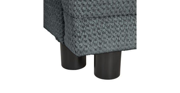SCHLAFSOFA in Chenille Dunkelgrau - Dunkelgrau/Schwarz, KONVENTIONELL, Kunststoff/Textil (201/72/98cm) - Carryhome