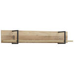 WANDBOARD Schwarz, Fichtefarben  - Fichtefarben/Schwarz, Trend, Metall (120/19,2/19,5cm) - Xora