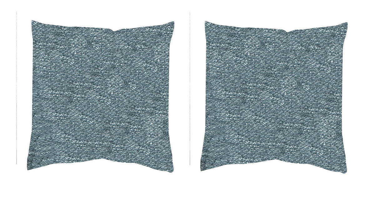 KISSENHÜLLEN-SET FJELLA 40/40 cm  - Petrol, Basics, Textil (40/40cm)