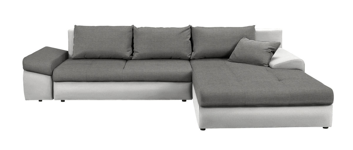 ECKSOFA Grau, Beige Webstoff von CARRYHOME