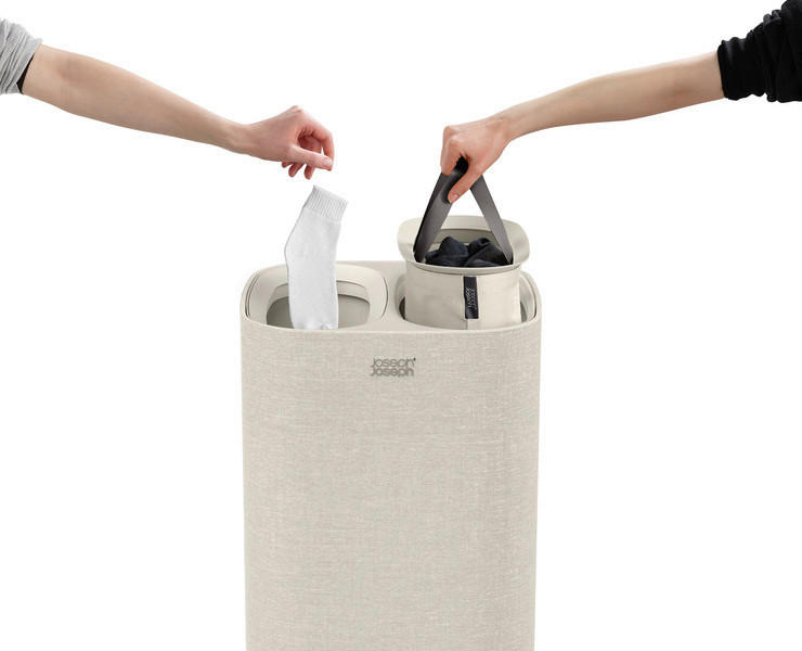 KOŠ ZA PERILO - bež, Basics, naravni materiali (39,5/71/39,5cm) - Joseph Joseph