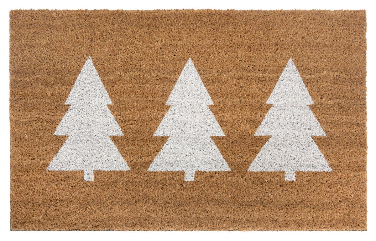 KOKOSMATTE  45/75 cm  Weiß, Hellbraun  - Hellbraun/Weiß, Basics, Naturmaterialien/Kunststoff (45/75cm)