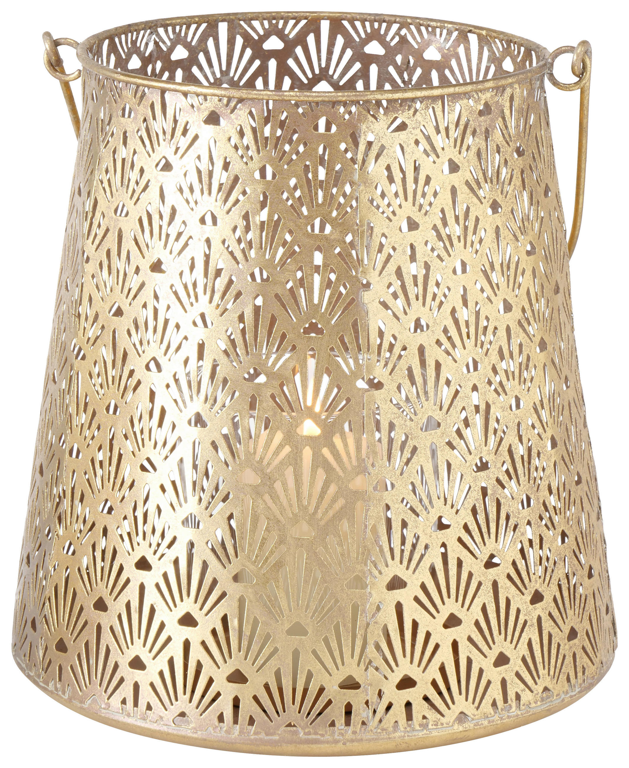 WINDLICHT - Goldfarben, Basics, Metall (21/22cm)