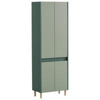 HOCHSCHRANK 56,9/170,0/33,0 cm  - Dunkelgrün/Eschefarben, MODERN, Holz/Holzwerkstoff (56,9/170,0/33,0cm) - MID.YOU