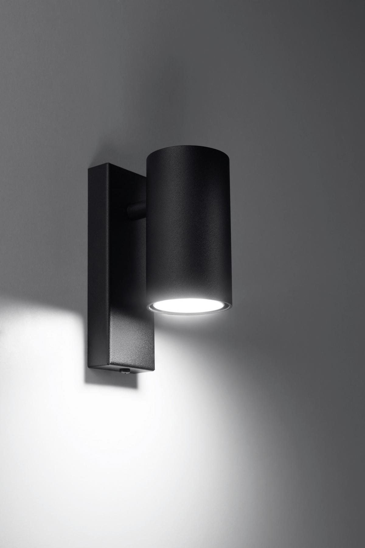 WANDLEUCHTE UTTI 6/10/15 cm   - Schwarz, KONVENTIONELL, Metall (6/10/15cm)