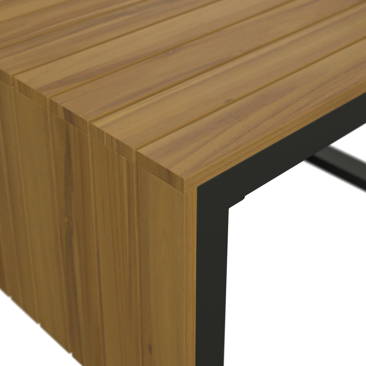 LOUNGE GARNITÚRA   161/67/63 cm  - bézs/akáciaszínű, Modern, textil/fa (161/67/63cm) - Ambia Garden