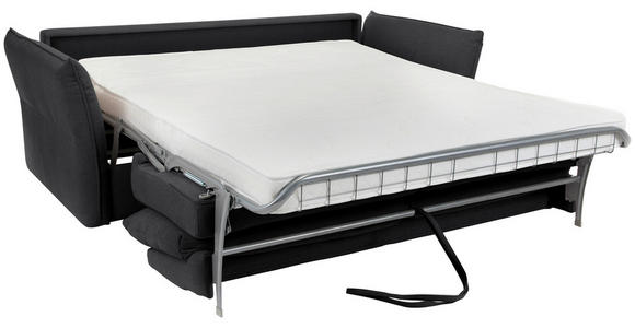 SCHLAFSOFA Webstoff Anthrazit  - Anthrazit/Schwarz, KONVENTIONELL, Kunststoff/Textil (220/89/104cm) - Carryhome