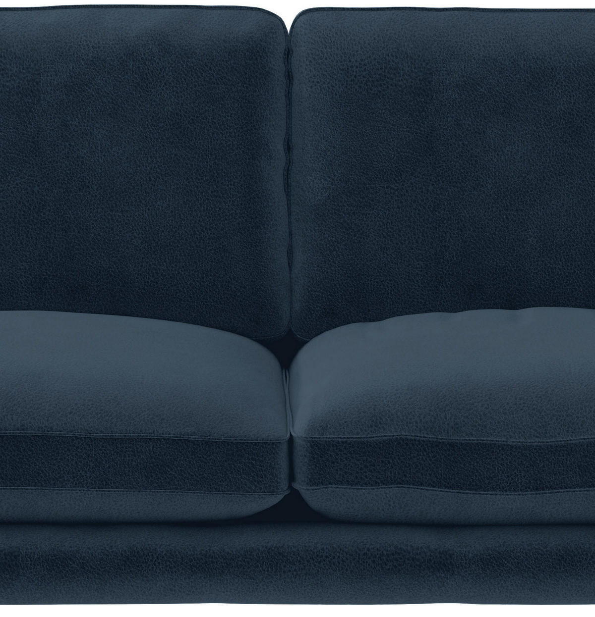 SITZGARNITUR in Flachgewebe Dunkelblau  - Schwarz/Dunkelblau, Design, Textil/Metall (202/250cm) - Livetastic