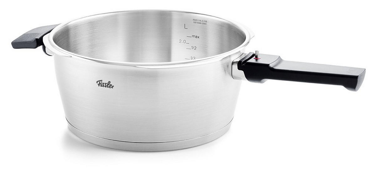 SCHNELLKOCHTOPF VITAVIT® PREMIUM satiniert 4.5 L  - Silberfarben, Basics, Metall (22cm) - Fissler