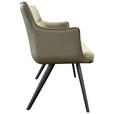 SITZBANK 200/90/62 cm  in Schwarz, Taupe, Olivgrün  - Taupe/Schwarz, Design, Holz/Textil (200/90/62cm) - Hom`in