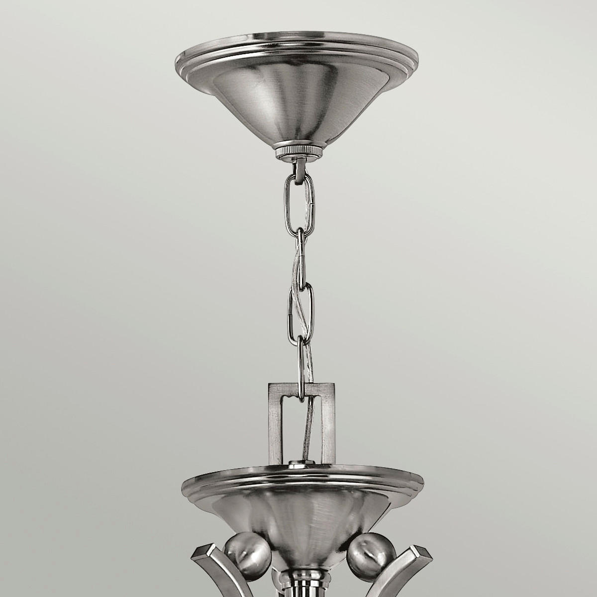 TAKKRONA Elstead Bolla 61/71.5 cm  - nickelfärgad, Basics, metall/glas (61/71.5cm) - Elstead Lighting