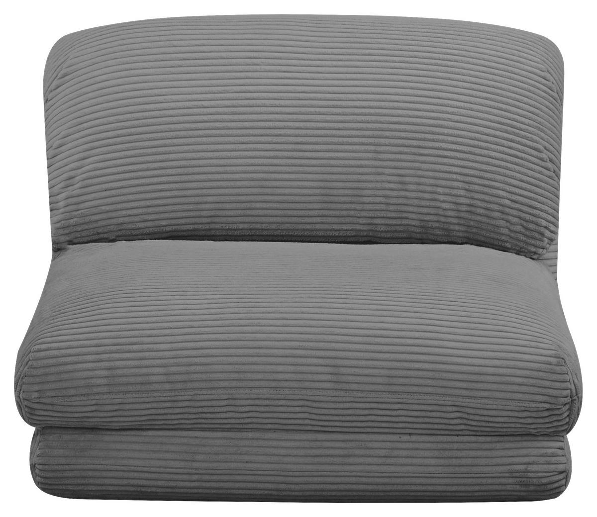 SCHLAFSESSEL in Cord Dunkelgrau  - Dunkelgrau, Design, Textil/Metall (82/58/78cm) - Livetastic
