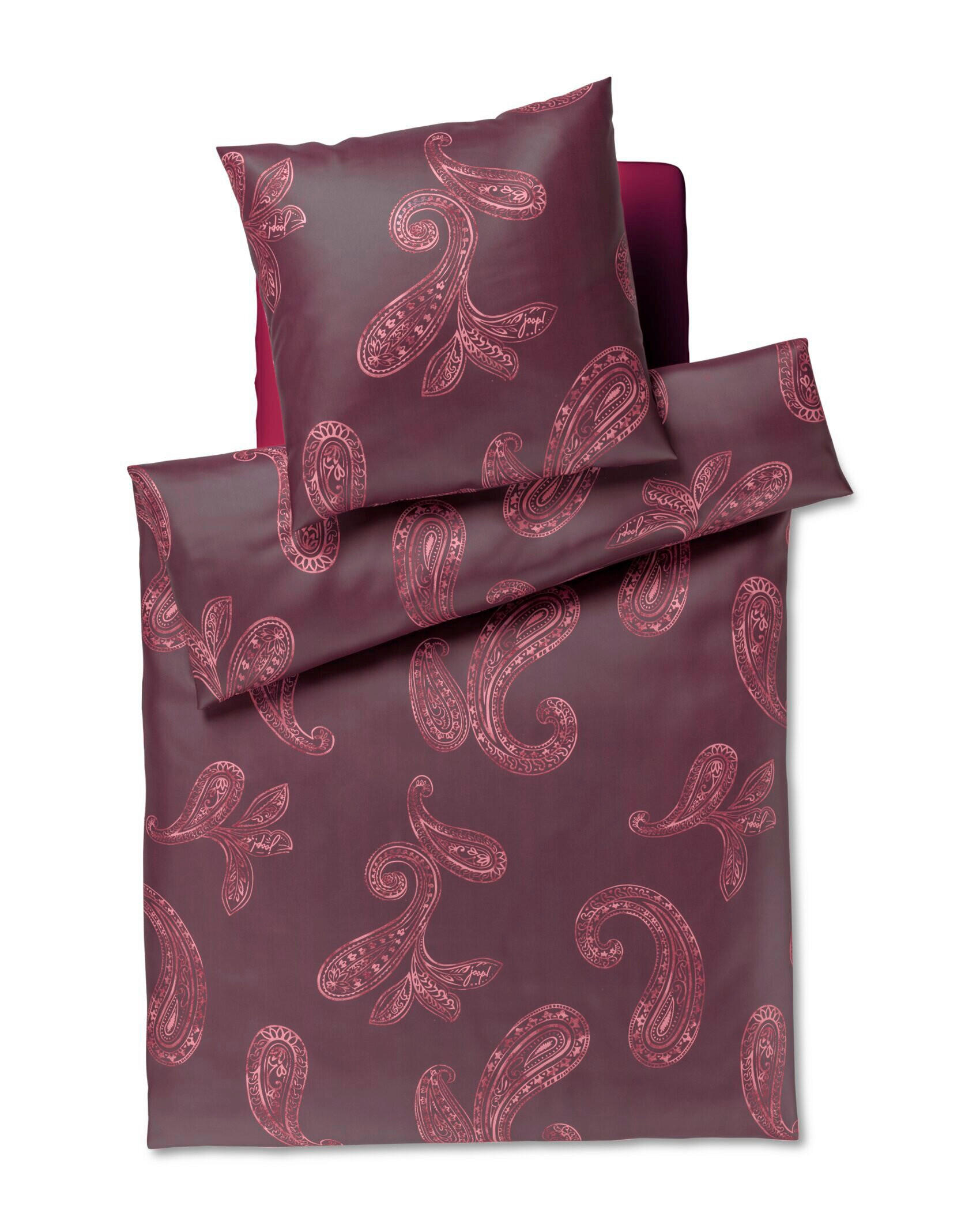 BETTWÄSCHE 2-teilig JOOP! PAISLEY Jersey 135/200 cm  - Rosa, Basics, Textil (135/200cm) - Joop!