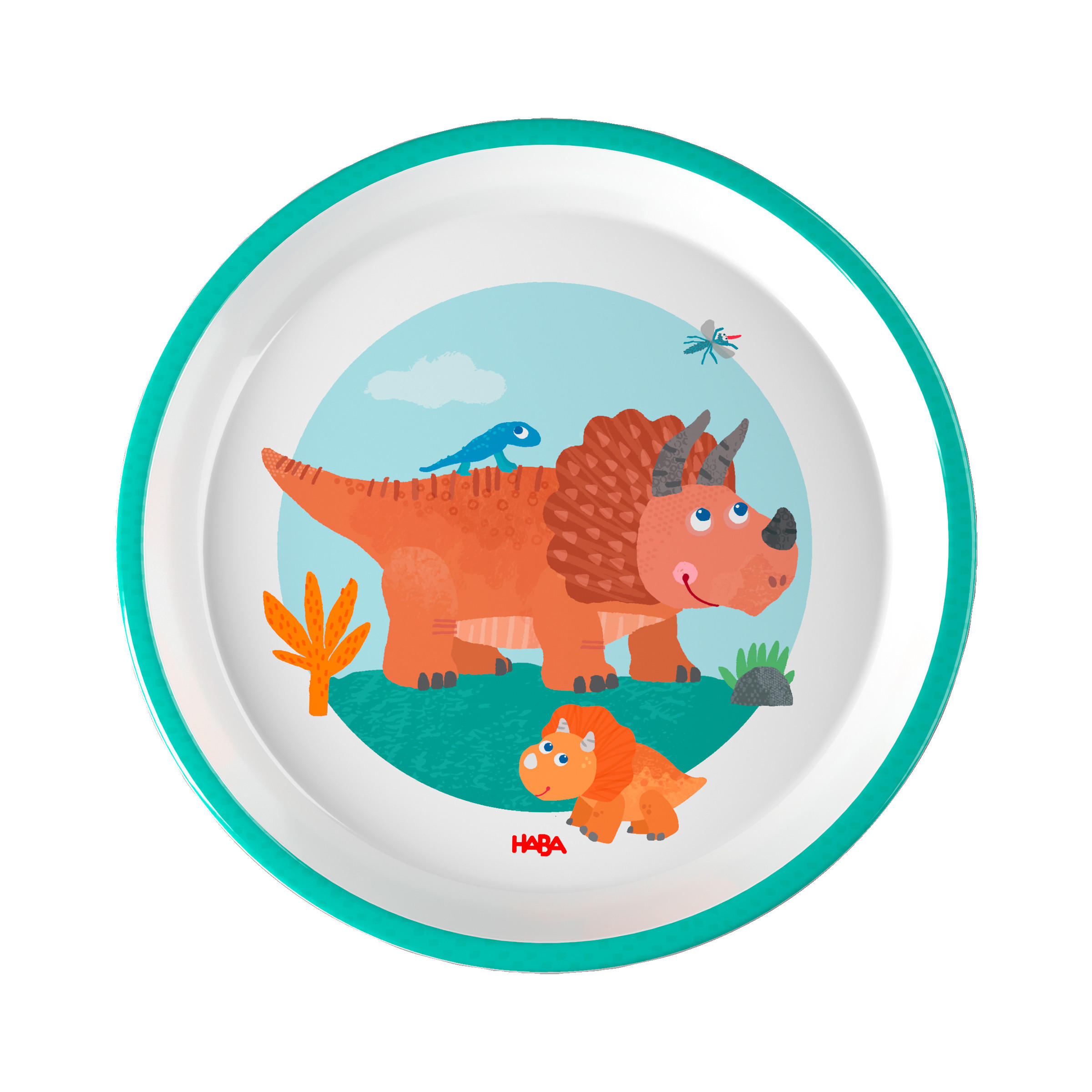 KINDERTELLER Geschirr Serie Dino  - Multicolor, Basics, Kunststoff (18cm) - Haba
