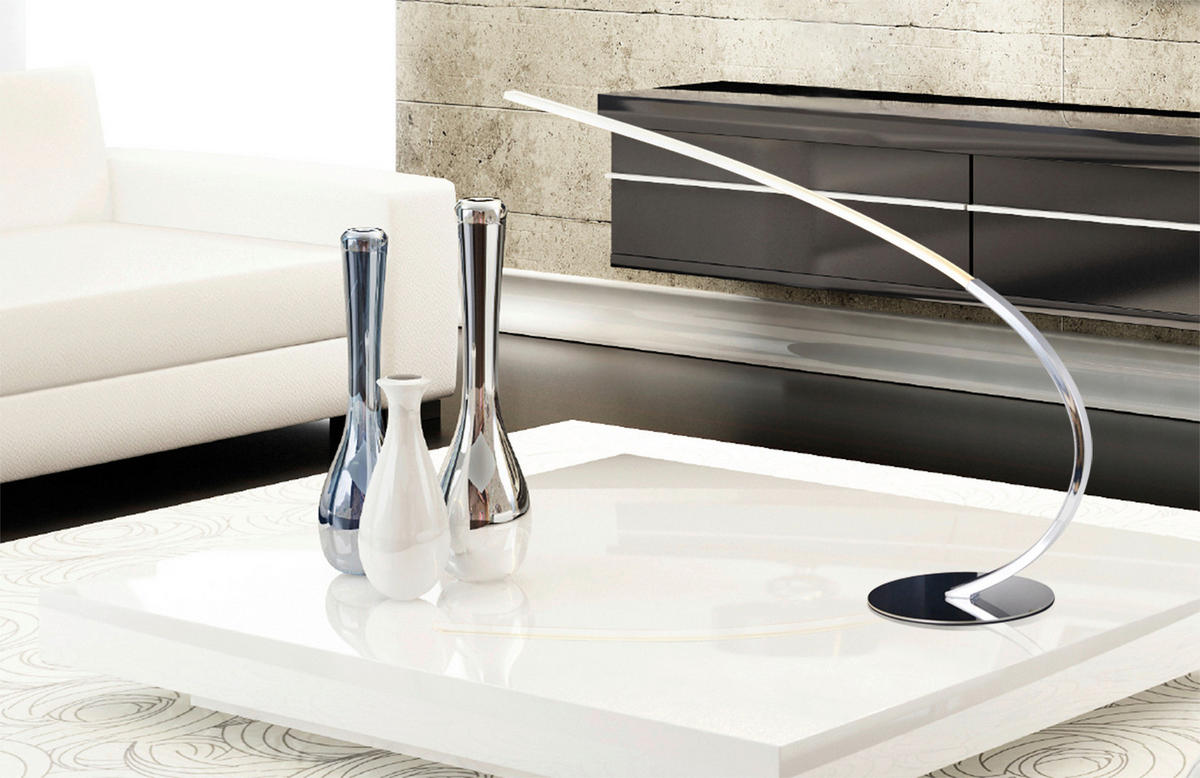 LED-TISCHLEUCHTE   - Chromfarben, LIFESTYLE, Metall (16/60cm) - Näve