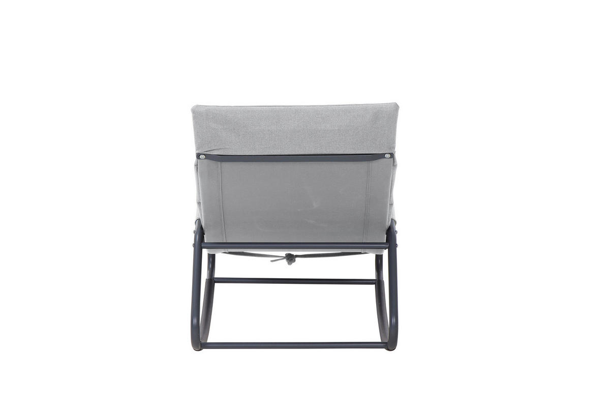 HOJDACIE LEŽADLO kov, plast, textil - sivá, Modern, kov/textil (143/57/84cm) - Siena Garden