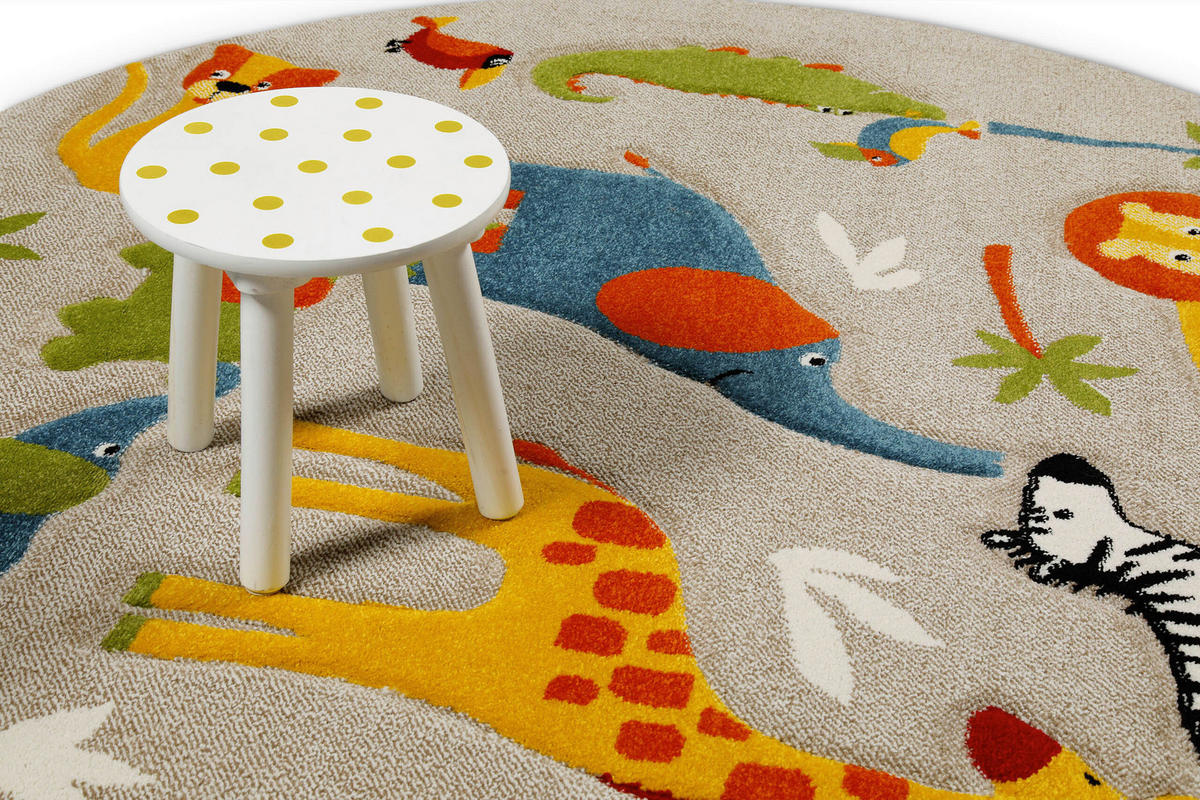 KINDERTEPPICH 120 cm Benny & Friends Multicolor  - Multicolor, KONVENTIONELL, Textil (120cm)