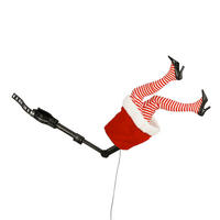 OBESEK ZA BOŽIČNO JELKO - rdeča, Basics, umetna masa (17/17/35cm) - X-Mas