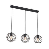 HÄNGELEUCHTE 80/18/120 cm  - Schwarz, Trend, Metall (80/18/120cm) - Marama