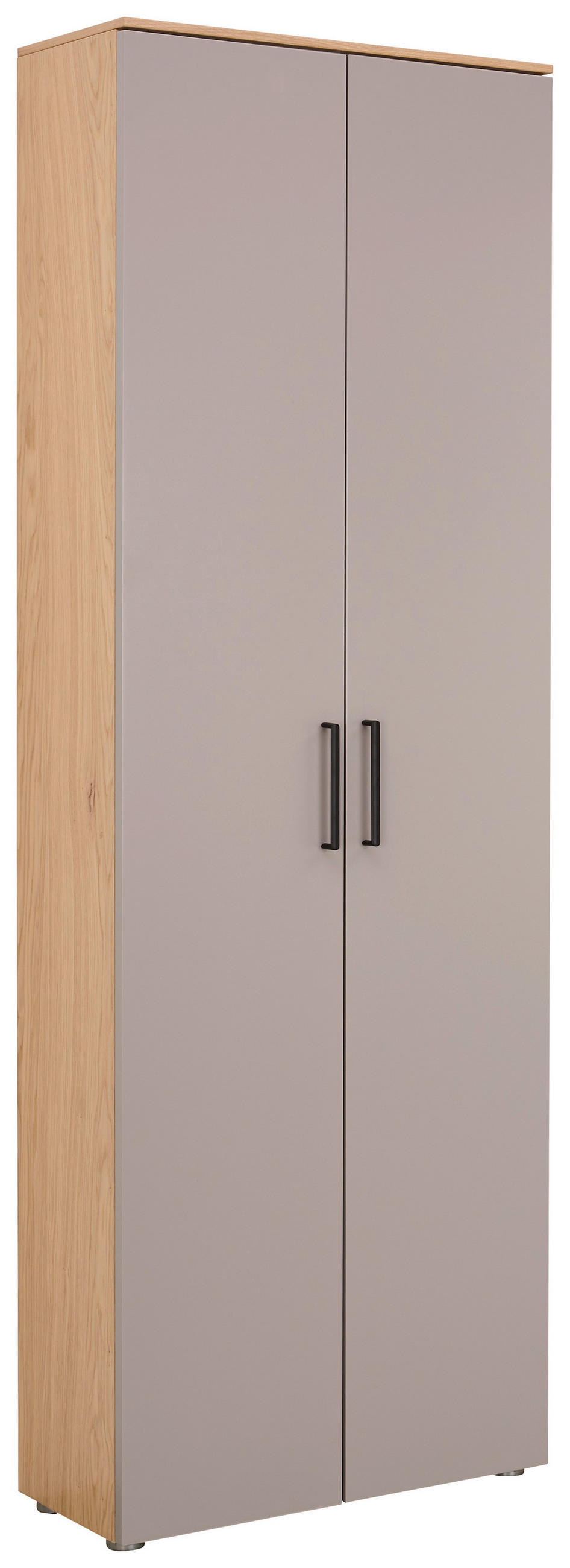 GARDEROBENSCHRANK  in 68/198/29 cm  - Wildeiche/Beige, Design, Holzwerkstoff/Metall (68/198/29cm) - Moderano