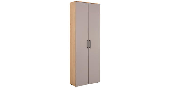 GARDEROBENSCHRANK 68/198/29 cm  - Wildeiche/Beige, Design, Holzwerkstoff/Metall (68/198/29cm) - Moderano