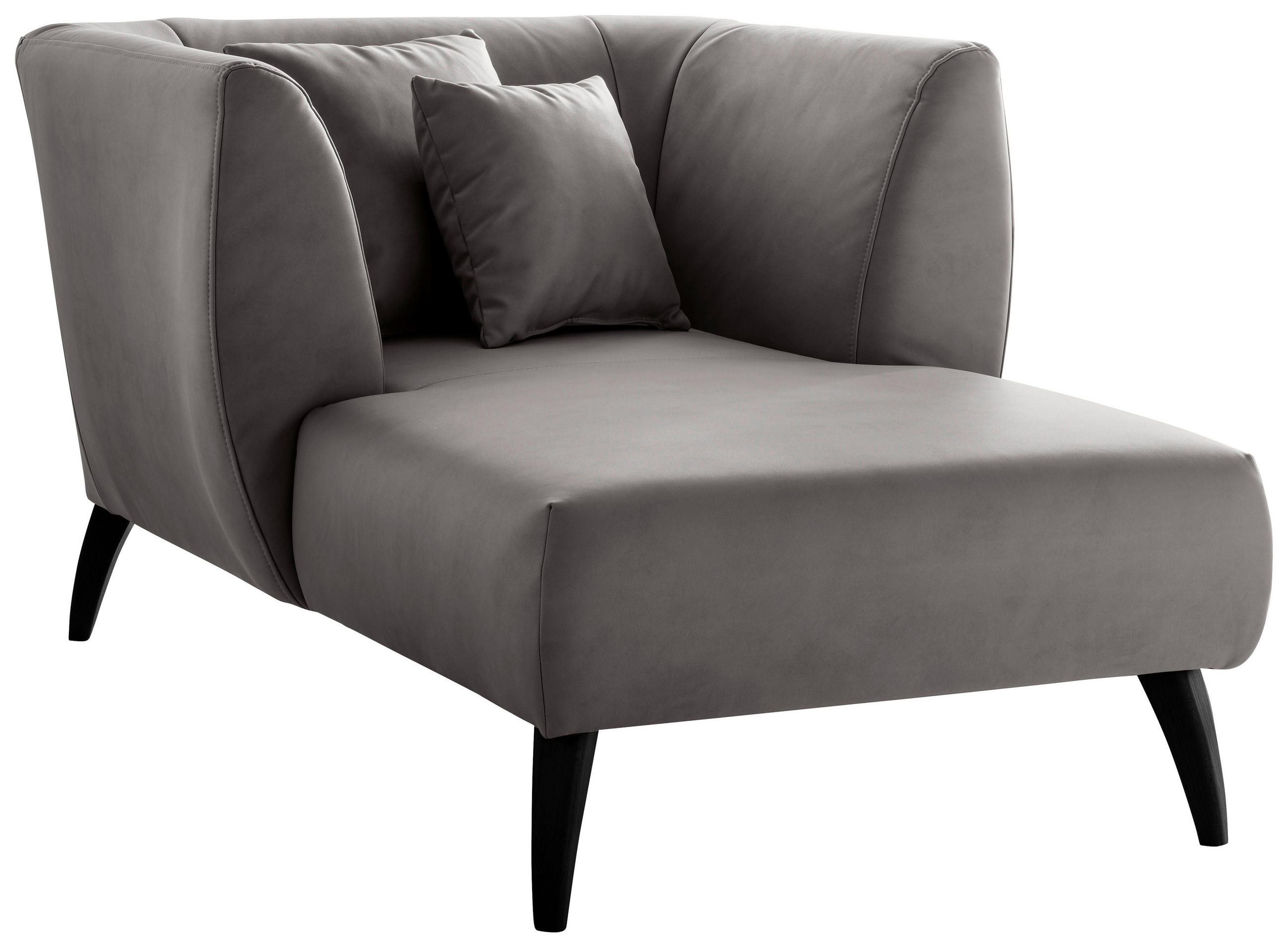 XXL-SESSEL Lederlook Anthrazit  - Anthrazit/Schwarz, Modern, Holz/Textil (108/84/155cm) - Livetastic