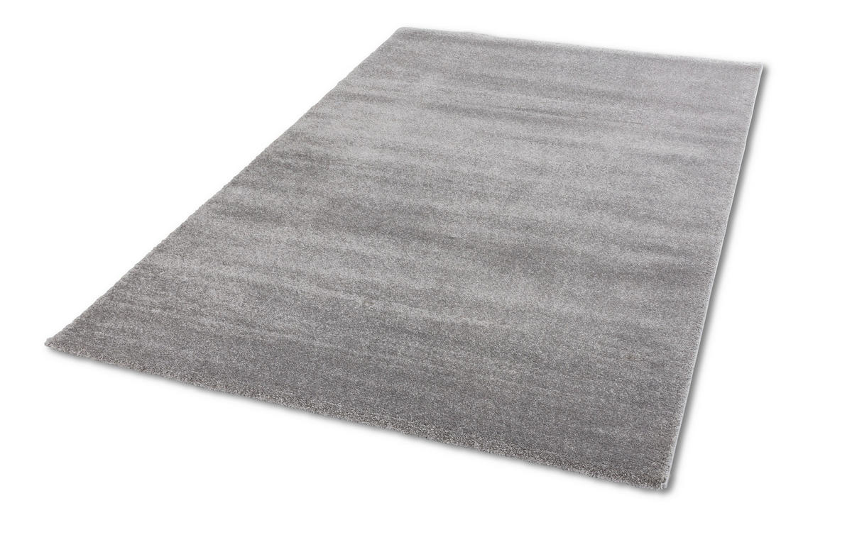 HOCHFLORTEPPICH 133/190 cm Joy Hellgrau rechteckig  - Hellgrau, Basics, Textil (133/190cm) - Schöner Wohnen