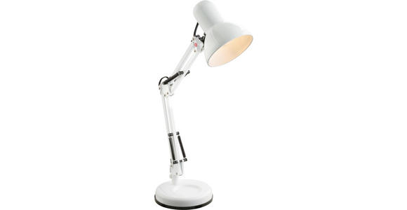 Tischleuchte ERICH - Schwarz/Weiß, KONVENTIONELL, Kunststoff/Metall (40/15/59cm) - Ombra