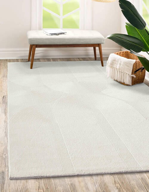 WEBTEPPICH 160/230 cm Sign Creme  - Creme, KONVENTIONELL, Textil (160/230cm)