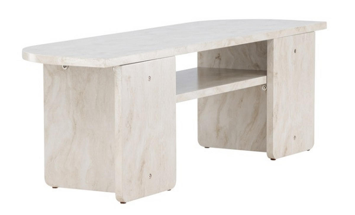 TV-BÄNK 140/42/40 cm  - beige/vit, Design, trämaterial (140/42/40cm) - Best Price