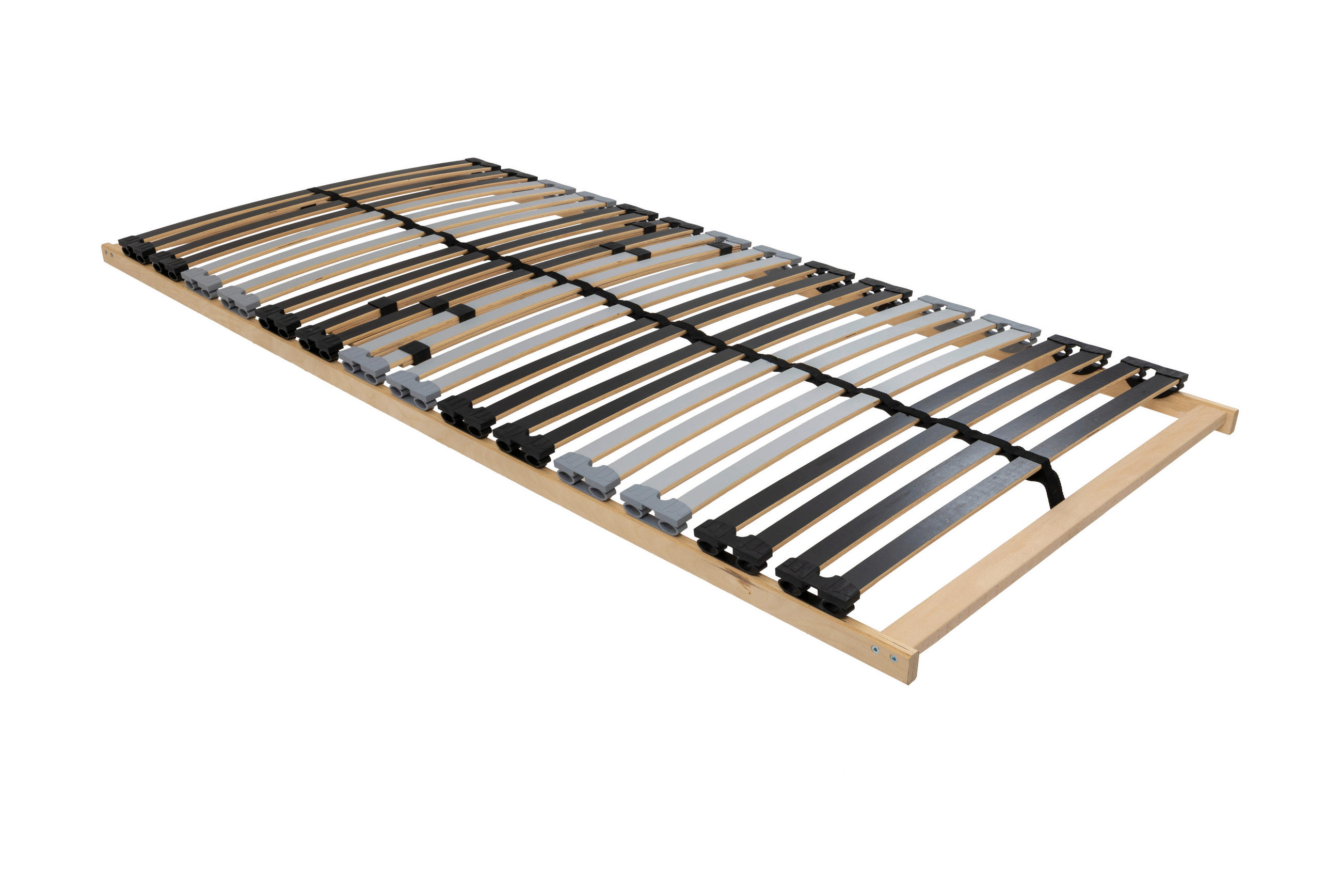 LATTENROST 90/200 cm Birke  - Anthrazit/Silberfarben, Basics, Holz (90/200cm) - MID.YOU