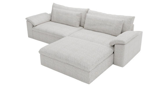 ECKSOFA  in Webstoff Grau  306/198 cm  - Schwarz/Grau, MODERN, Kunststoff/Textil (306/198cm) - Carryhome