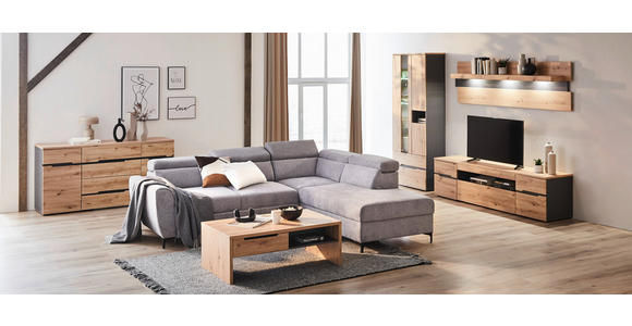 TV-ELEMENT 192/53/47 cm - Schwarz/Graphitfarben, Trend, Holzwerkstoff/Kunststoff (192/53/47cm) - Carryhome