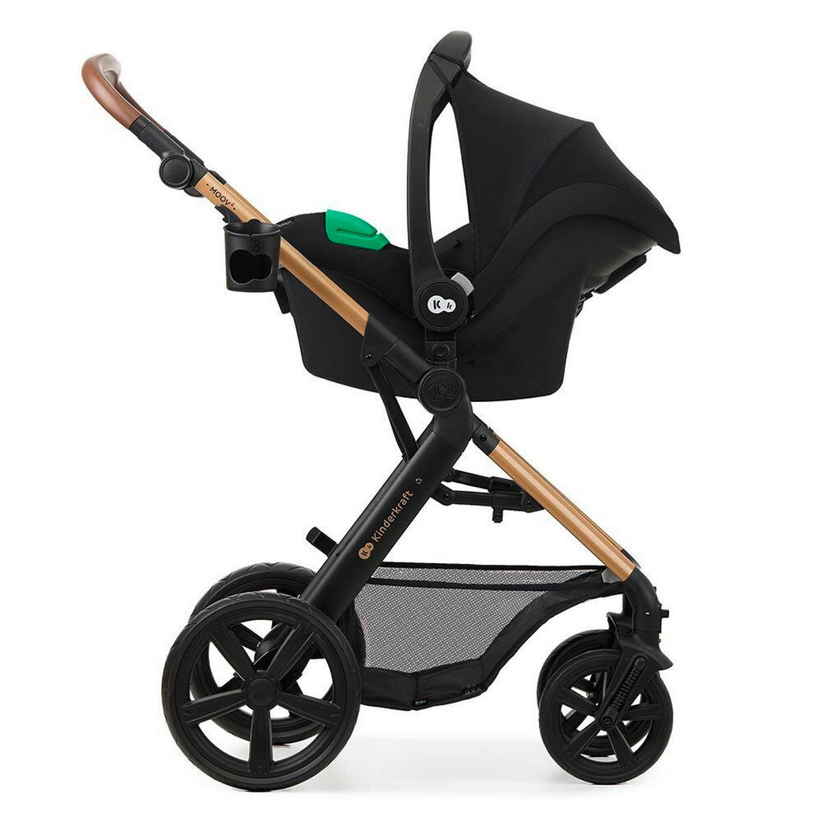 DJEČJA KOLICA  Moov 2  - crna, Basics, tekstil (86.5/60/106cm) - kinderkraft