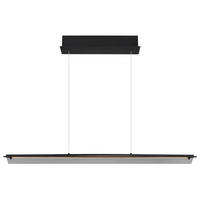 LED-HÄNGELEUCHTE 100/12/150 cm  - Schwarz/Grau, Design, Glas/Metall (100/12/150cm) - Globo