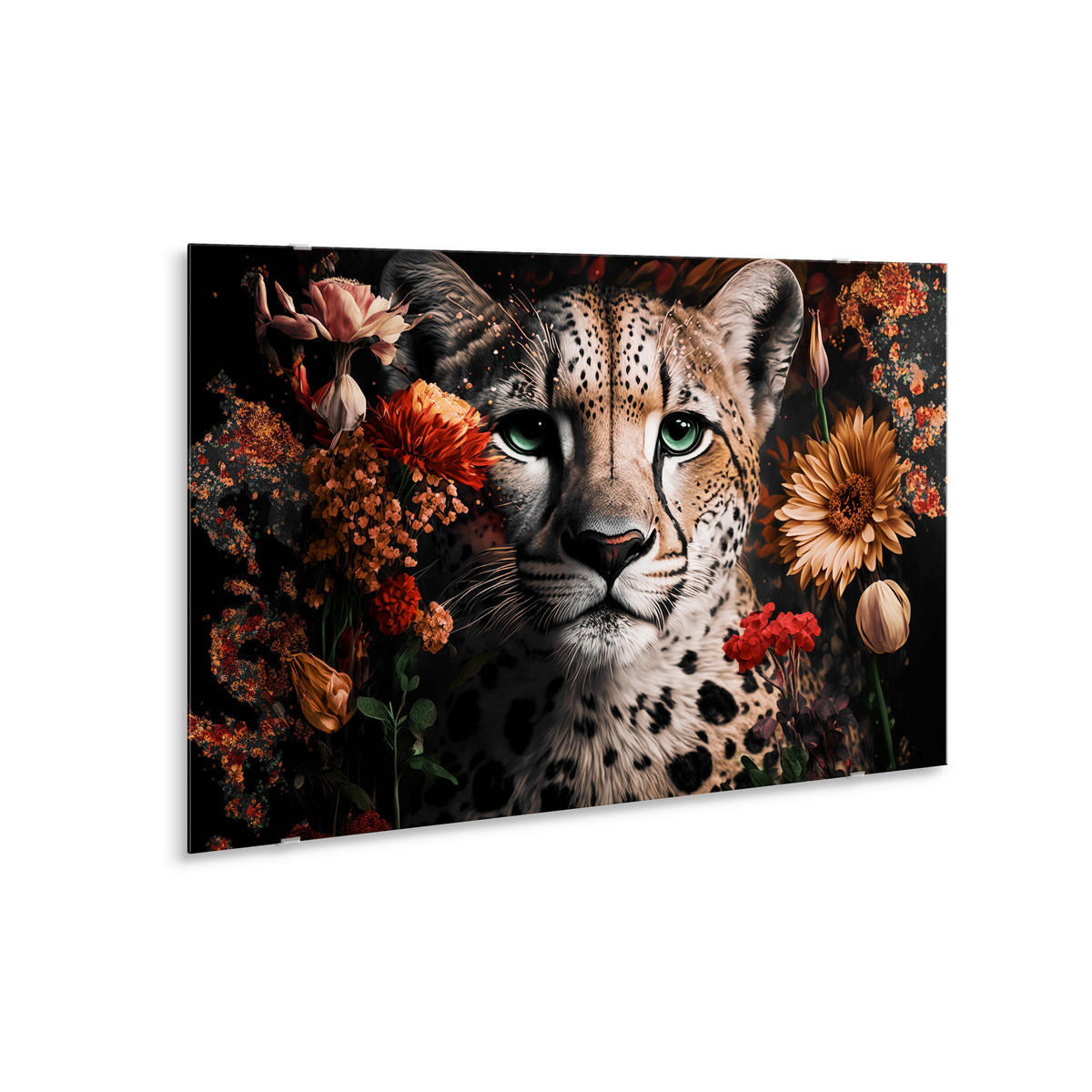 GLASBILD 120/80 cm  - Multicolor, Basics, Glas/Papier (120/80cm)