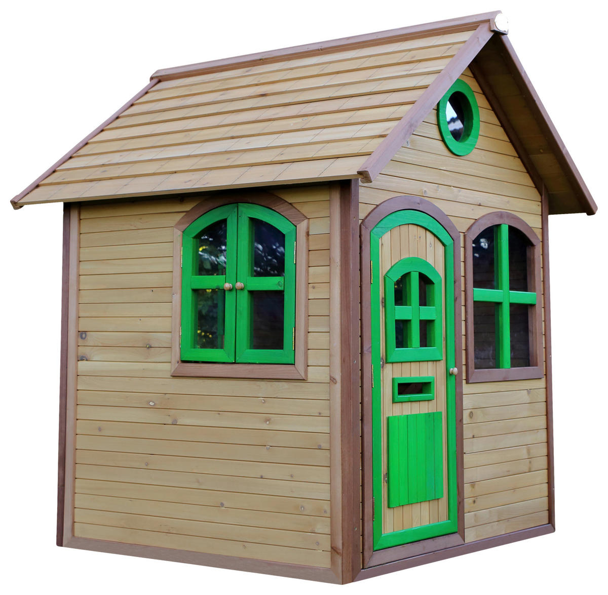 SPIELHAUS 137/175/151 cm SPIELHAUS JULIA  - Braun/Grün, Konventionell, Holz (137/175/151cm)