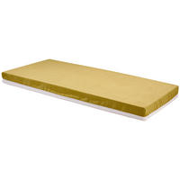 Komfortschaummatratze 90/200 cm, Höhe ca.: 15 cm, H2 = mittel,  - Gelb/Weiß, Textil (90/200cm) - Primatex